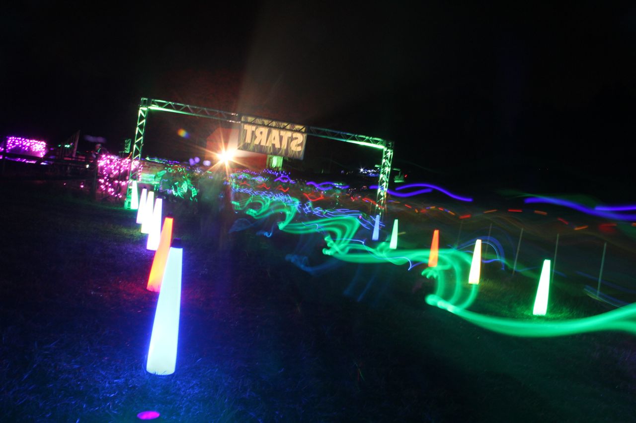 photos from a cosmic neon night run