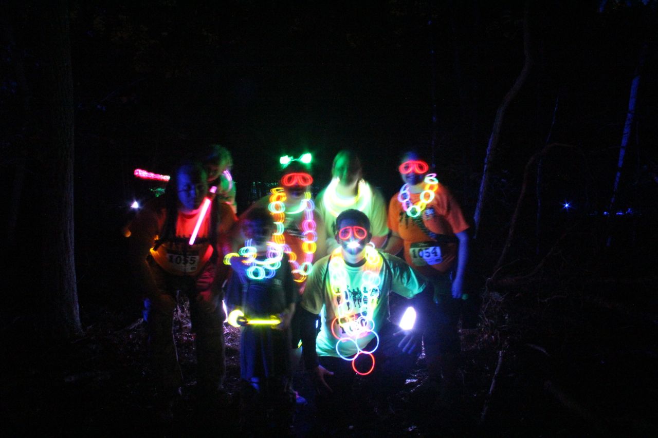 photo of glow runners