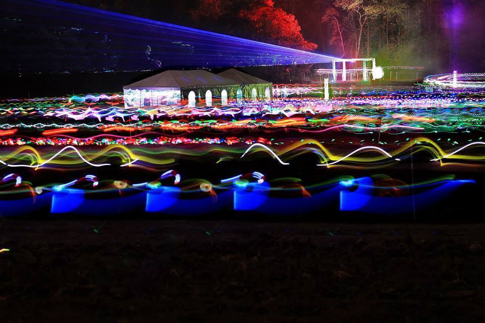 the beauty of our glow run lighting system